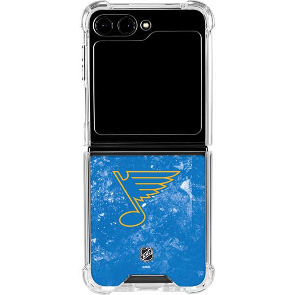 NHL St. Louis Blues Iced Galaxy Z Flip6 Clear Case