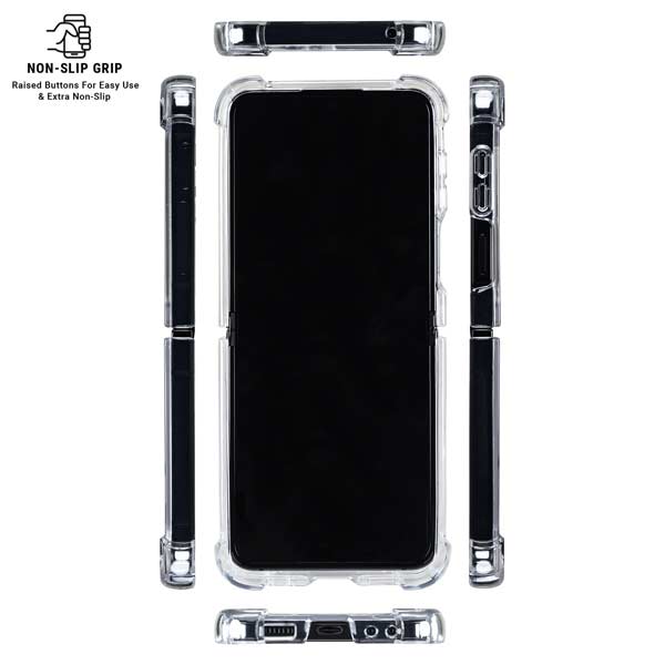 NHL St. Louis Blues Iced Galaxy Z Flip7 Clear Case