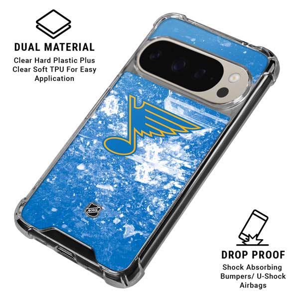 NHL St. Louis Blues Iced Google Pixel 9 Pro XL Clear Case