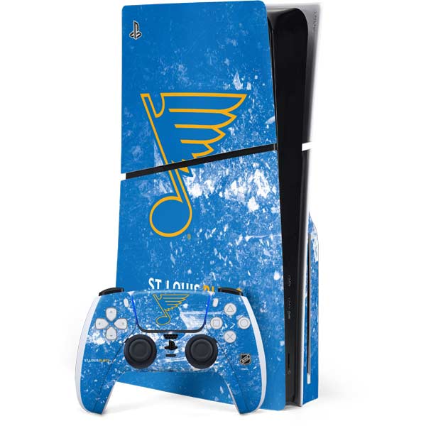 NHL St. Louis Blues Iced PS5 Slim Disk Bundle Skin