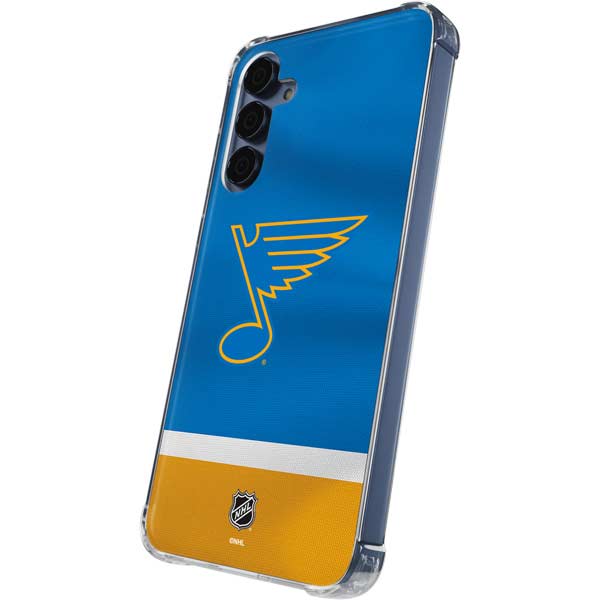 NHL St. Louis Blues Jersey Galaxy A35 5G Clear Case