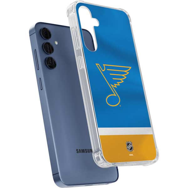 NHL St. Louis Blues Jersey Galaxy A35 5G Clear Case