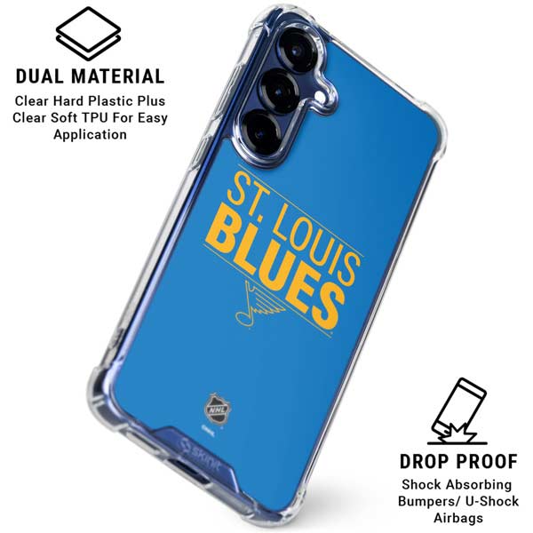NHL St. Louis Blues Lineup Galaxy S25 Plus Clear Case