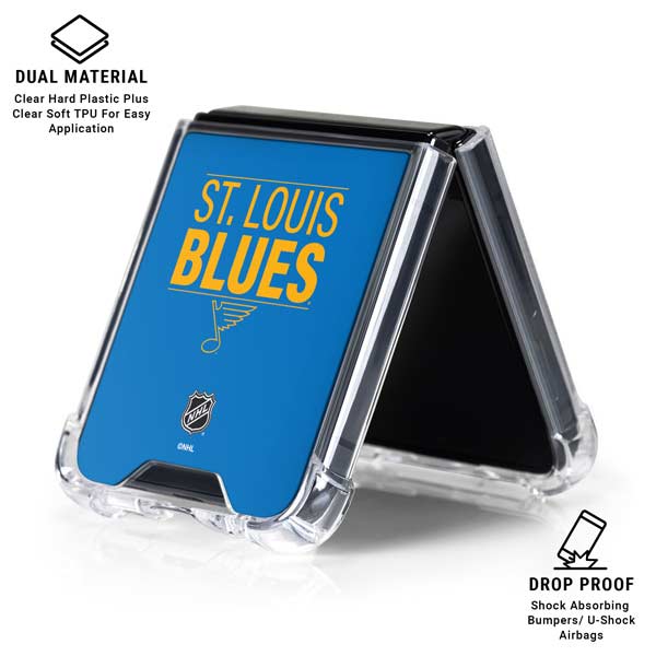 NHL St. Louis Blues Lineup Galaxy Z Flip6 Clear Case