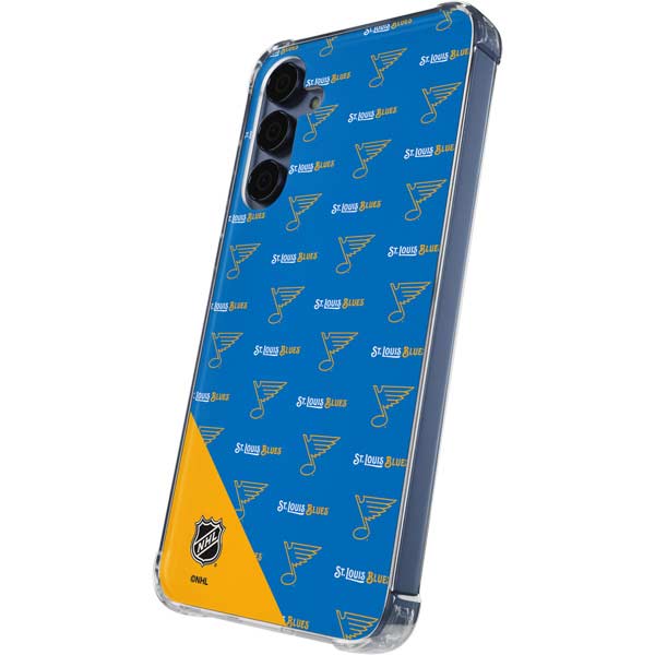 NHL St. Louis Blues Pattern Galaxy A35 5G Clear Case