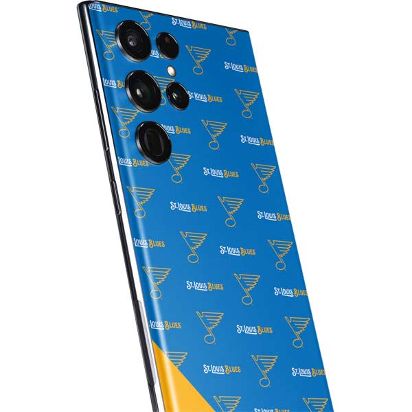 NHL St. Louis Blues Pattern Galaxy S22 Ultra Skin