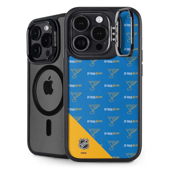 NHL St. Louis Blues Pattern iPhone 14 Pro Kickstand Case