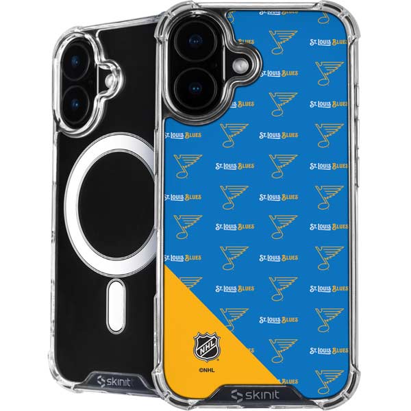 NHL St. Louis Blues Pattern iPhone 16 MagSafe Case