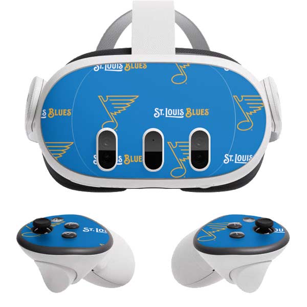 NHL St. Louis Blues Pattern Meta Quest 3  Skin