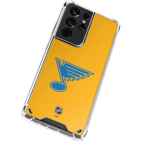 NHL St. Louis Blues Solid Background Galaxy S21 Ultra 5G Clear Case
