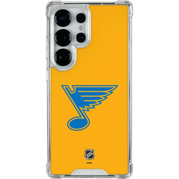 NHL St. Louis Blues Solid Background Galaxy S25 Ultra Clear Case