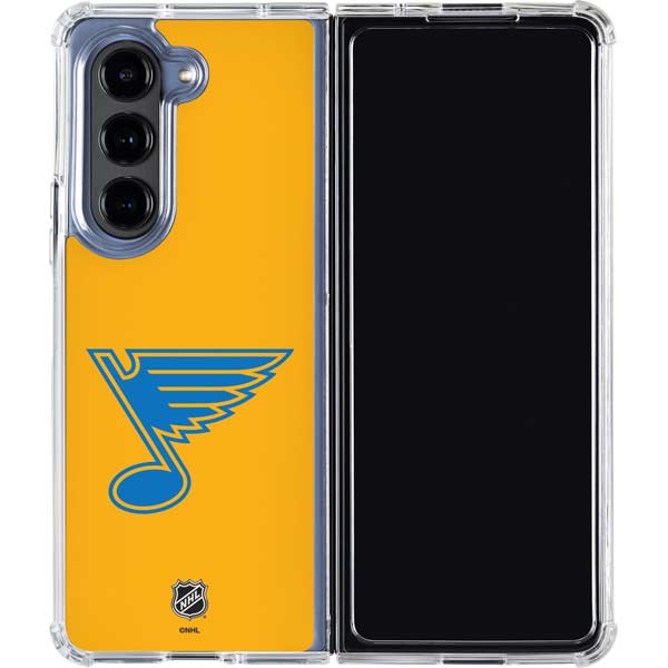 NHL St. Louis Blues Solid Background Galaxy Z Fold5 5G Clear Case