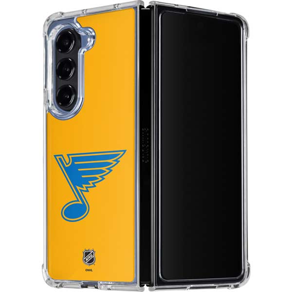 NHL St. Louis Blues Solid Background Galaxy Z Fold5 5G Clear Case