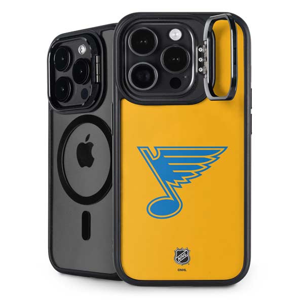 NHL St. Louis Blues Solid Background iPhone 14 Pro Max Kickstand Case
