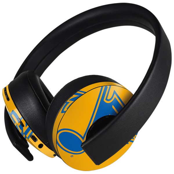 NHL St. Louis Blues Solid Background PlayStation 4 Gold Wireless Headset Skin