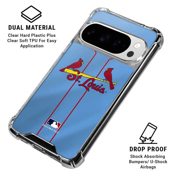 MLB St. Louis Cardinals Alternate/Away Jersey Google Pixel 10 Pro Clear Case