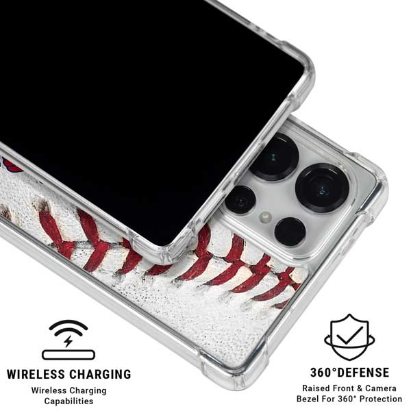 MLB St. Louis Cardinals Game Ball Galaxy S25 Ultra Clear Case