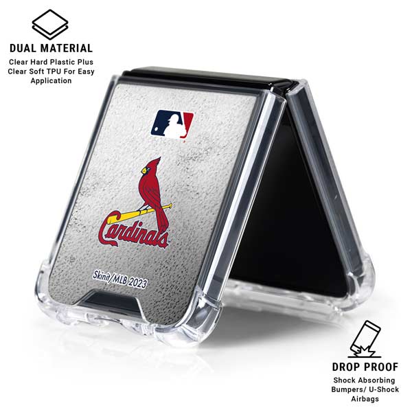 MLB St. Louis Cardinals Game Ball Galaxy Z Flip7 Clear Case