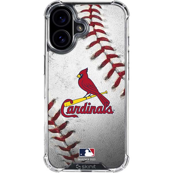 MLB St. Louis Cardinals Game Ball iPhone 16 Plus Clear Case