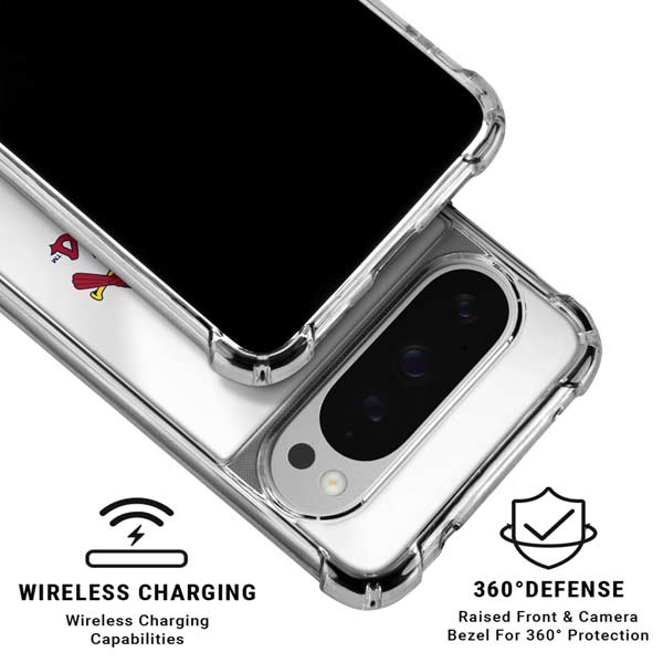 MLB St. Louis Cardinals Home Jersey Google Pixel 10 Pro Clear Case