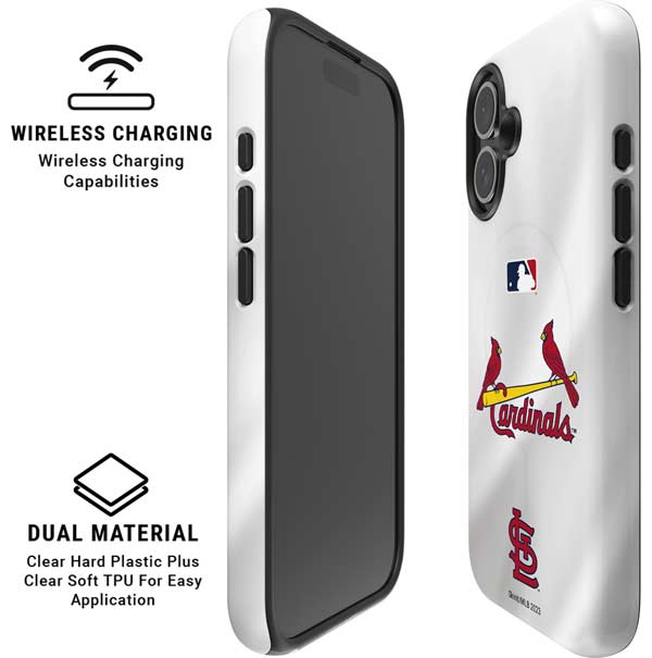 MLB St. Louis Cardinals Home Jersey iPhone 16 Magsafe Impact Case