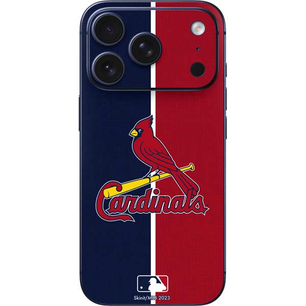 MLB St. Louis Cardinals Split iPhone 17 Pro Skin