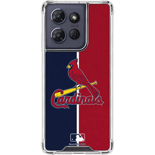 MLB St. Louis Cardinals Split Moto G 5G (2025) Clear Case
