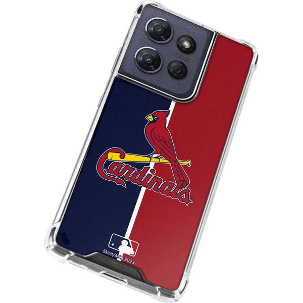 MLB St. Louis Cardinals Split Moto G 5G (2025) Clear Case
