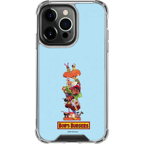 Bobs Burgers Stacked iPhone 15 Pro Clear Case