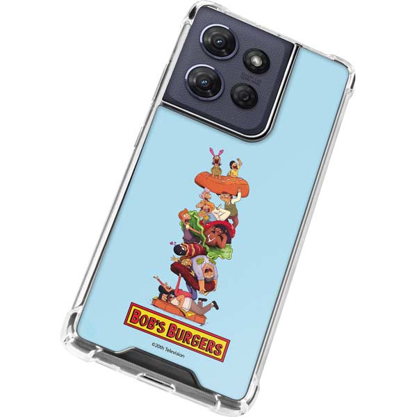 Bobs Burgers Stacked Moto G 5G (2025) Clear Case