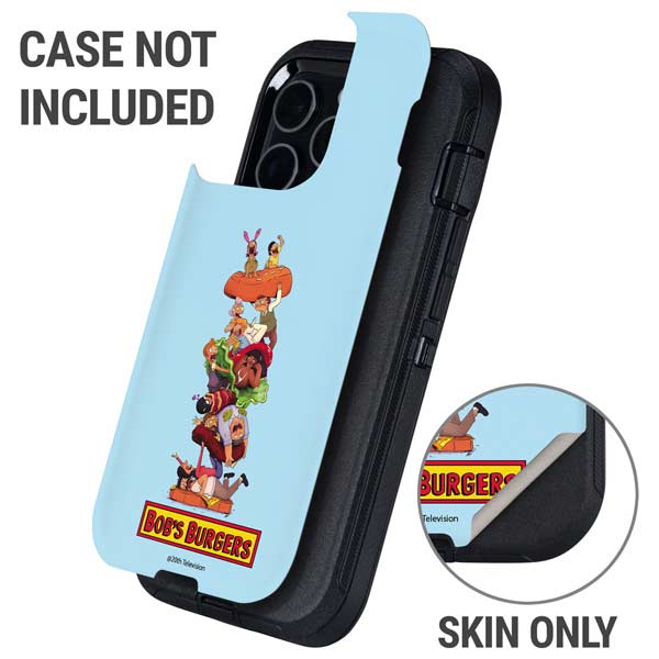 Bobs Burgers Stacked Otterbox Defender iPhone Skin
