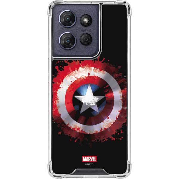 Marvel Captain America Star Shield Moto G 5G (2025) Clear Case
