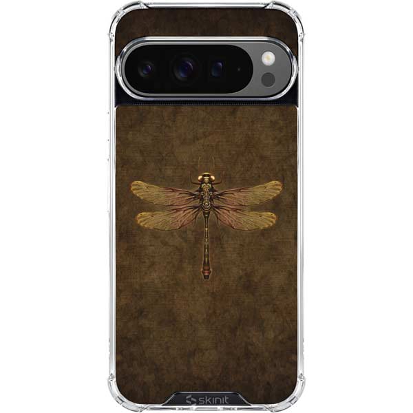 Steampunk & Gear Dragonfly by Brigid Ashwood Google Pixel 10 Pro XL Clear Case
