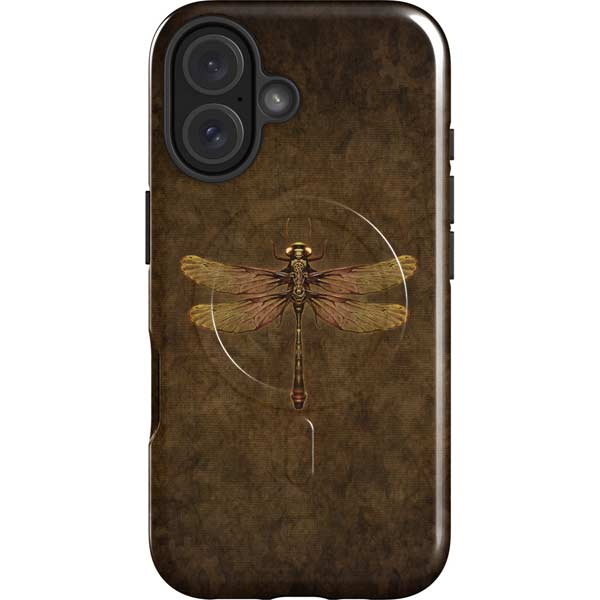Steampunk & Gear Dragonfly by Brigid Ashwood iPhone 16 Magsafe Impact Case