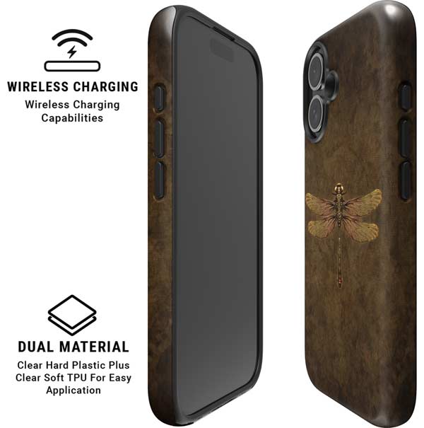 Steampunk & Gear Dragonfly by Brigid Ashwood iPhone 16 Magsafe Impact Case