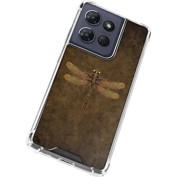 Steampunk & Gear Dragonfly by Brigid Ashwood Moto G Play 5G (2025) Clear Case