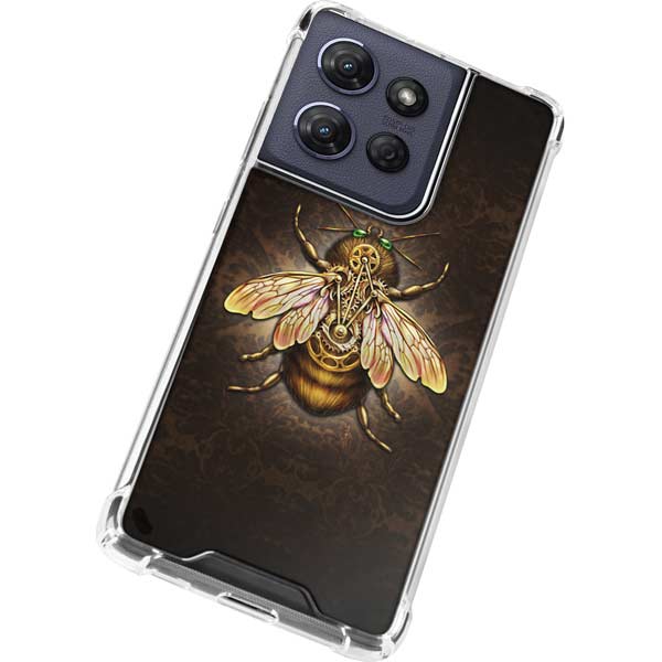 Steampunk Bee by Brigid Ashwood Moto G Play 5G (2025) Clear Case