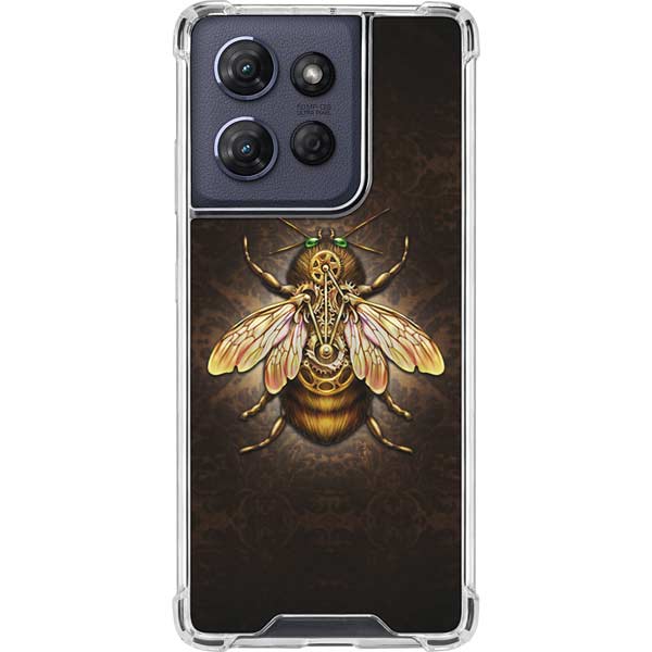 Steampunk Bee by Brigid Ashwood Moto G Power 5G (2025) Clear Case