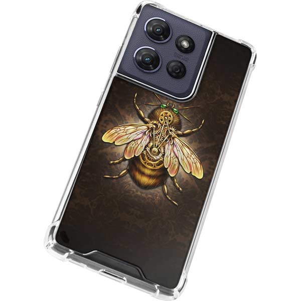 Steampunk Bee by Brigid Ashwood Moto G Power 5G (2025) Clear Case
