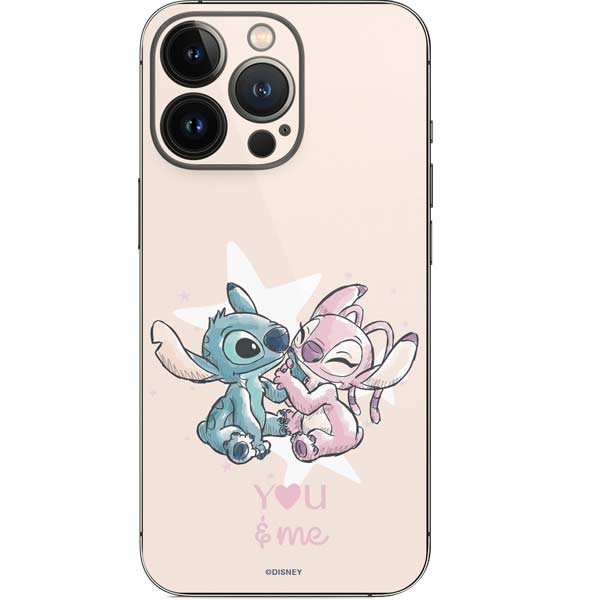 Disney Lilo and Stitch Stitch and Angel iPhone 15 Pro Skin