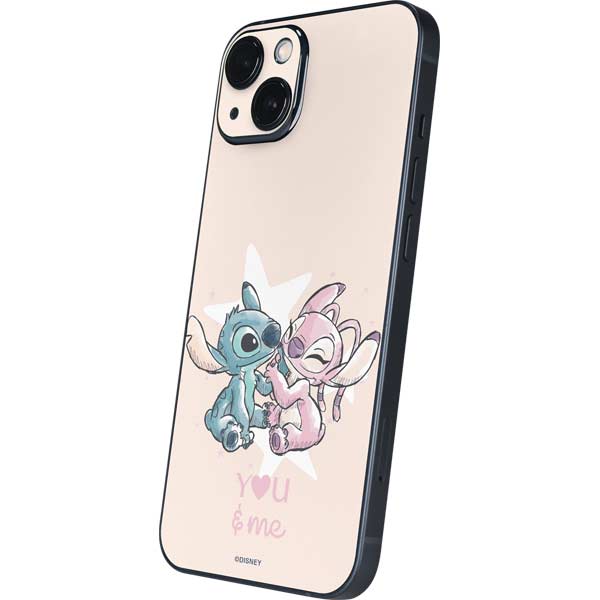 Disney Lilo and Stitch Stitch and Angel iPhone 15 Skin