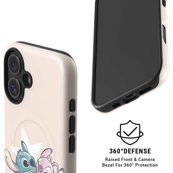 Disney Lilo and Stitch Stitch and Angel iPhone 16 Magsafe Impact Case