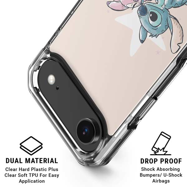 Disney Lilo and Stitch Stitch and Angel iPhone 17 Air Clear Case