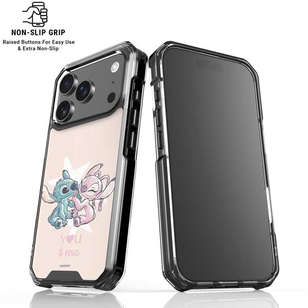 Disney Lilo and Stitch Stitch and Angel iPhone 17 Pro Clear Case