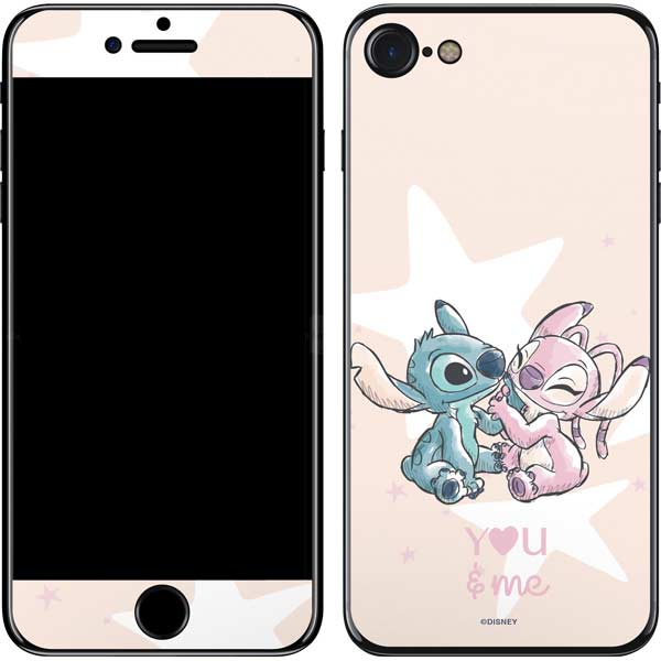 Disney Lilo and Stitch Stitch and Angel iPhone SE (2nd & 3rd Gen) Skin