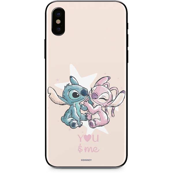 Disney Lilo and Stitch Stitch and Angel iPhone XS Skin