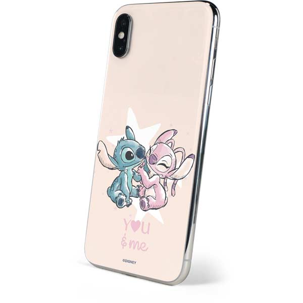 Disney Lilo and Stitch Stitch and Angel iPhone XS Skin