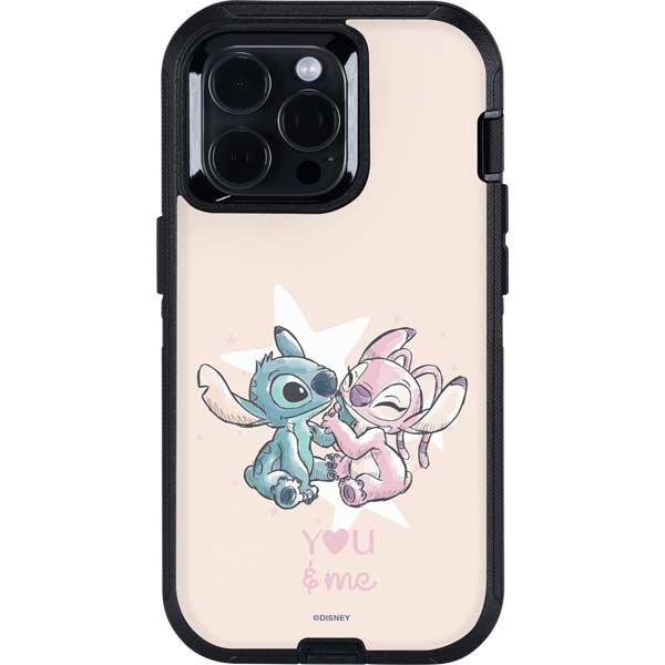 Disney Lilo and Stitch Stitch and Angel Otterbox Defender iPhone Skin