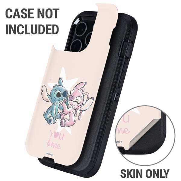Disney Lilo and Stitch Stitch and Angel Otterbox Defender iPhone Skin