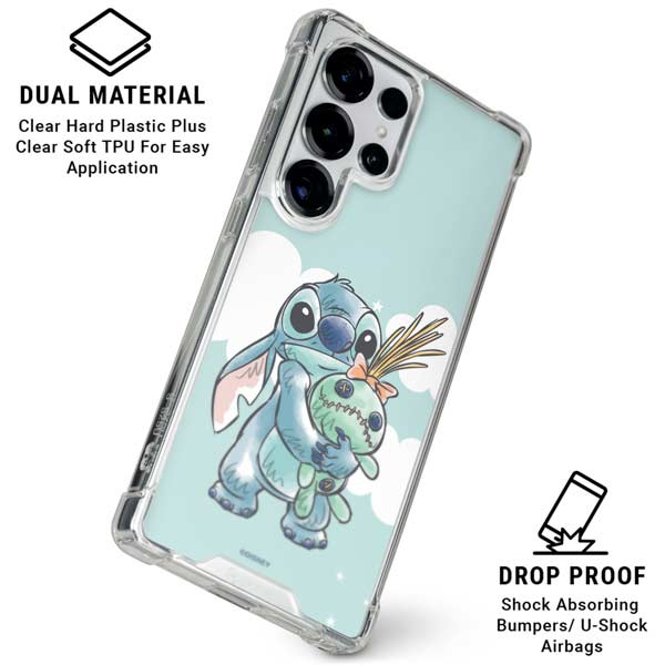 Disney Lilo and Stitch Stitch and Scrump Galaxy S25 Ultra Clear Case